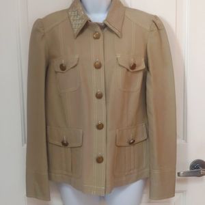 Sigrid Olsen light Army green Jacket, size 10